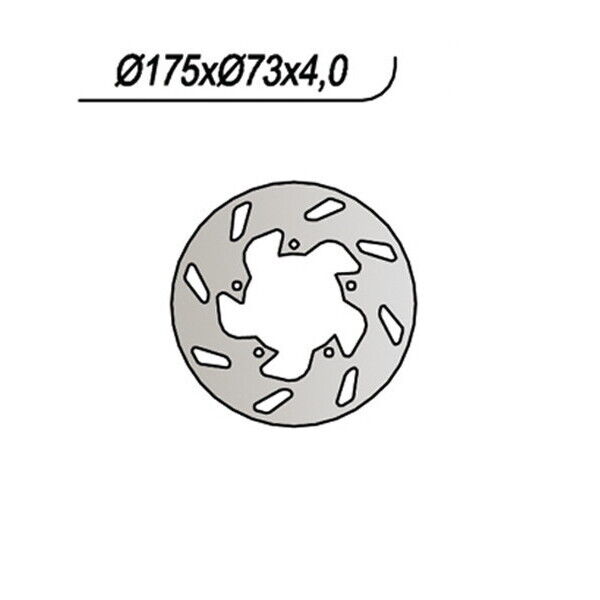 366 NG DISCO FRENO POST per GILERA 50 Runner Purejet ST (C46200) 2008-2010