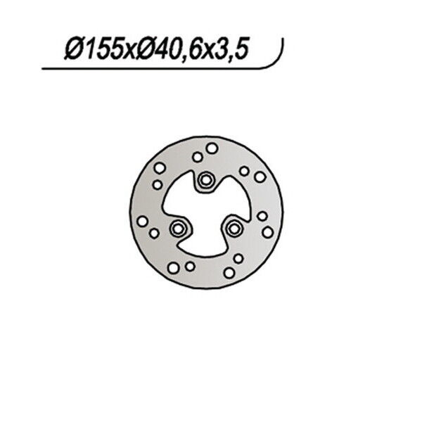 406 NG DISCO FRENO ANT per MBK 50 CW R Booster Road 1994-1995