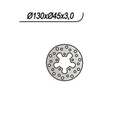 427 NG DISCO FRENO POST per POLINI 50 X 3 Senior 1999-2000