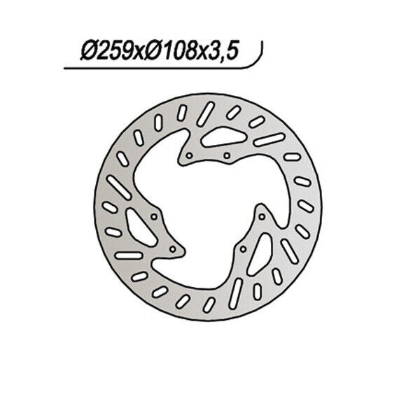 614 NG DISCO FRENO ANT OEM per YAMAHA 125 XT X 2005-2012