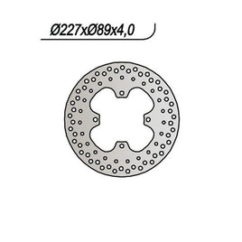 652 NG DISCO FRENO ANT DX o SX per POLARIS 500 Sportsman 4X4 1996-1997