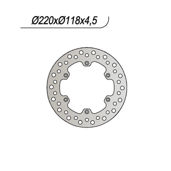676 NG DISCO FRENO POST per SUZUKI 125 DR SM 2009-2013