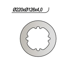 706 NG DISCO FRENO POST per HUSQVARNA 610 TE E (A100AA-6V) 2005-2006