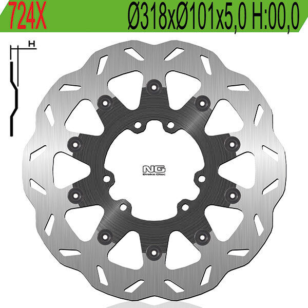 724X NG DISCO FRENO ANT per HM - VENT 250 CRE F 4T (Honda) Eng.Honda 2004-2008