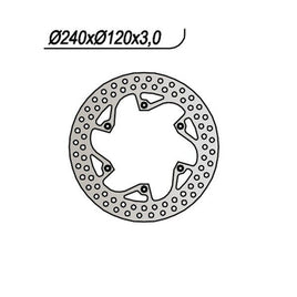 733 NG DISCO FRENO ANT per HUSQVARNA 510 TE 1990-1991
