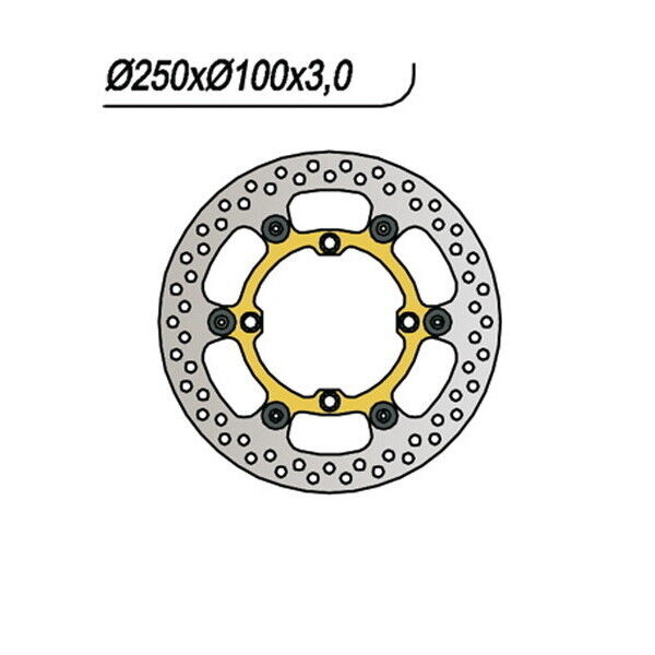 780 NG DISCO FRENO ANT per KAWASAKI 200 KDX 1995-1999