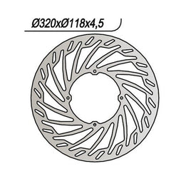 805 NG DISCO FRENO ANT per HONDA 230 CRF F 2003-2009
