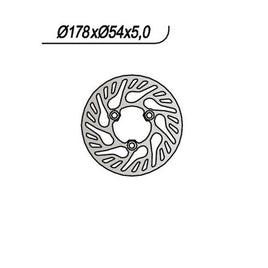 815 NG DISCO FRENO ANT SX per GAS GAS 250 Wild H.P. 2002-2003