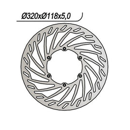819 NG DISCO FRENO ANT per YAMAHA 450 YZ F 2005-2005