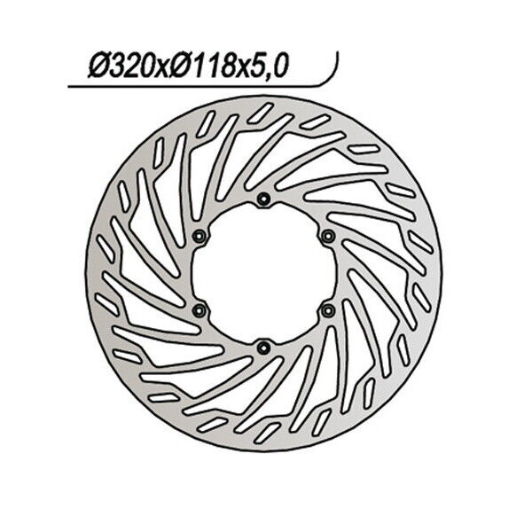 819 NG DISCO FRENO ANT per YAMAHA 450 YZ F 2010-2012