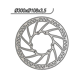 841 NG DISCO FRENO ANT OEM per DERBI 50 Senda SM DRD Racing (SR2A2B) 2004-2005