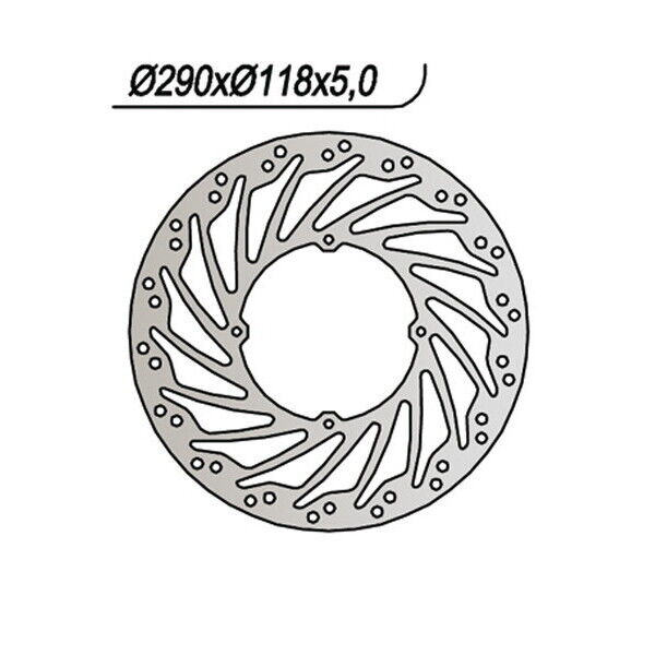 853 NG DISCO FRENO ANT per YAMAHA 450 YZ F 2010-2012