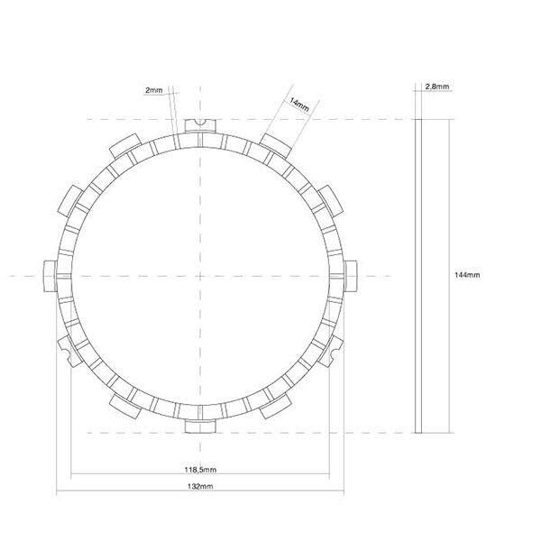 FCC FRIZIONE DISCO SINGOLO GUARNITO originale per SUZUKI 1000 GSX-S 2018-2021