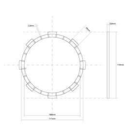 FCC FRIZIONE DISCO SINGOLO GUARNITO originale per HONDA 250 CBR F 1986-1986
