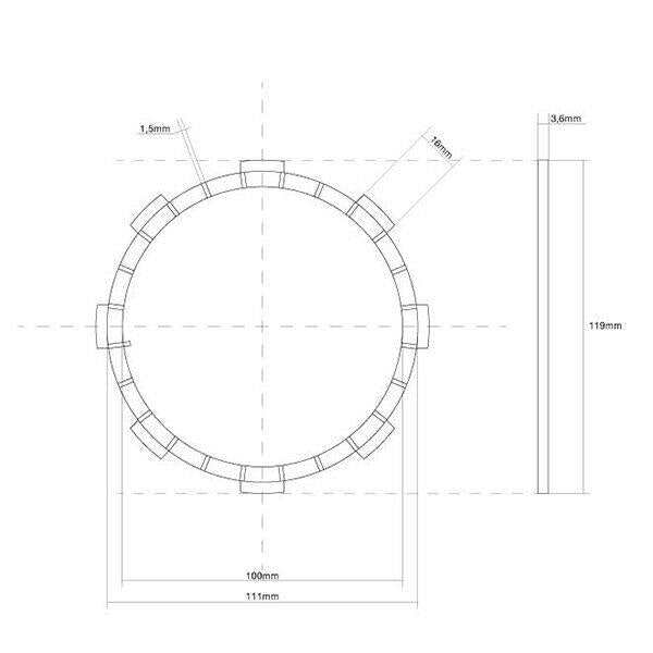 FCC FRIZIONE DISCO SINGOLO GUARNITO originale per HONDA 230 CRF F 2003-2010