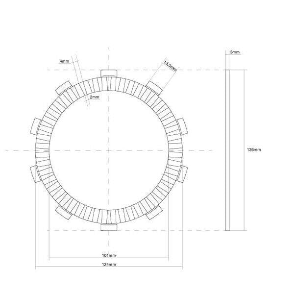 FCC FRIZIONE DISCO SINGOLO GUARNITO per TRIUMPH 800 Tiger XC/XCX/XCA 2015-2017