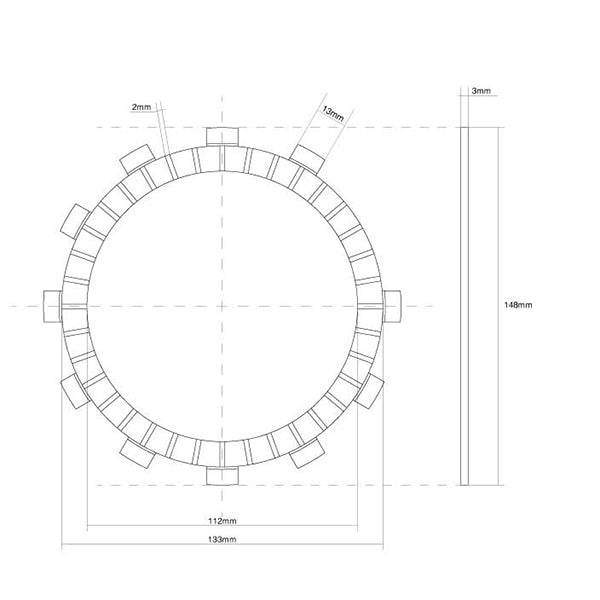 FCC FRIZIONE DISCO SINGOLO GUARNITO originale per YAMAHA 400 XJR R 2000-2006