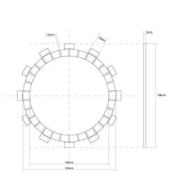 FCC FRIZIONE DISCO SINGOLO GUARNITO originale per FANTIC MOTOR 125 XE 2020-2024