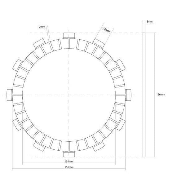 FCC FRIZIONE DISCO SINGOLO GUARNITO originale per YAMAHA 1200 XJR 1994-1997