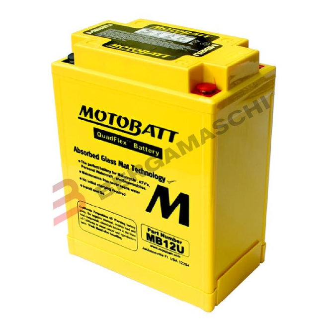 MotoBatt BATTERIA MB12U PRECARICATA 12V 14Ah per Aprilia Scarabeo 125 1999-2002