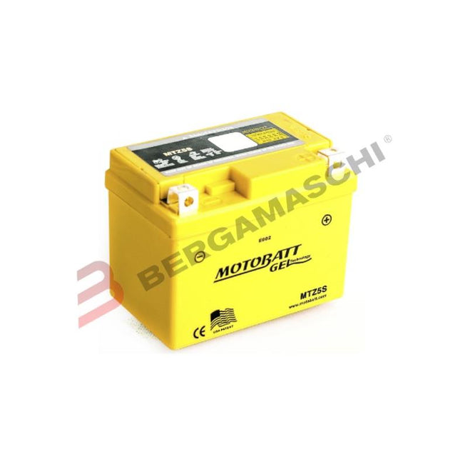 MotoBatt BATTERIA MTZ5S PRECARICATA Gel 12V 4,2Ah per Vespa ET2 1997 - 2005