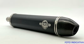 Scalvini Gasgas 250 MC (22-23) - Silenziatore Marmitta Scarico Nero-Carb