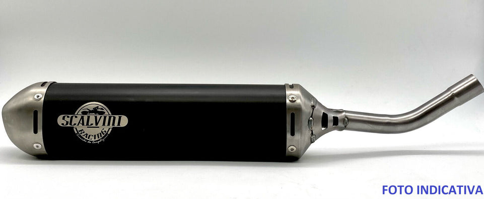 Scalvini Gasgas 250 MC (24) - Silenziatore Marmitta Scarico Nero-Acciaio