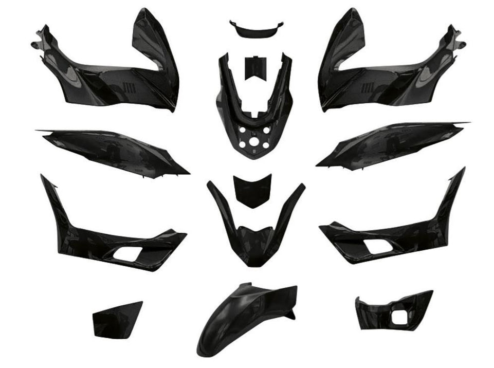 T4Tune Kit carene nere mat (14 pz.) per Honda PCX A 125IE EU5 2021 2022 2023