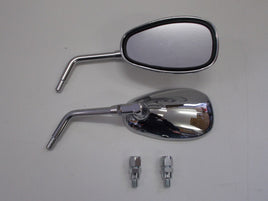 COPPIA SPECCHIETTI RETROVISORI CROMATI E431 MOTO GUZZI V7 Classic 750 2008 >