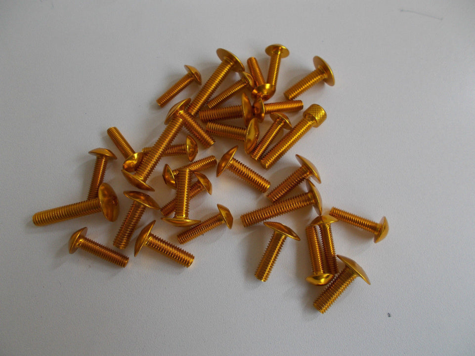 KIT VITI CARENA IN ERGAL COLORE ORO COMPLETO per Yamaha R6 2011