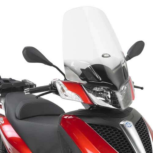 GIVI solo Parabrezza Trasparente 57x44,5 per PIAGGIO Mp3 Yourban 125-300 2011-18