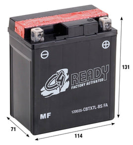 Batteria al gel YTX7L-FA C4 per Malaguti Blog 160-160-2009-2011 - LGMoto SRL