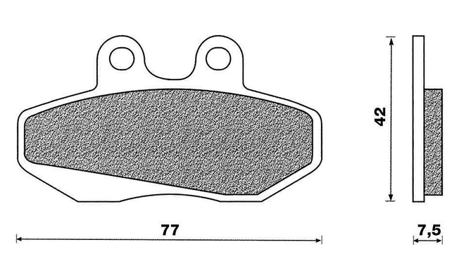 Coppia pastiglie freno Anteriori C4 per Aprilia RX 50 D50B 2006-2010