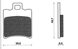Coppia pastiglie freno Anteriori C4 per Beta Ark 50 E2 2003-2008