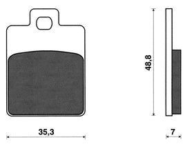 Coppia pastiglie freno Anteriori C4 per Vespa LX 125 4T 3V IE E3 2013-2017