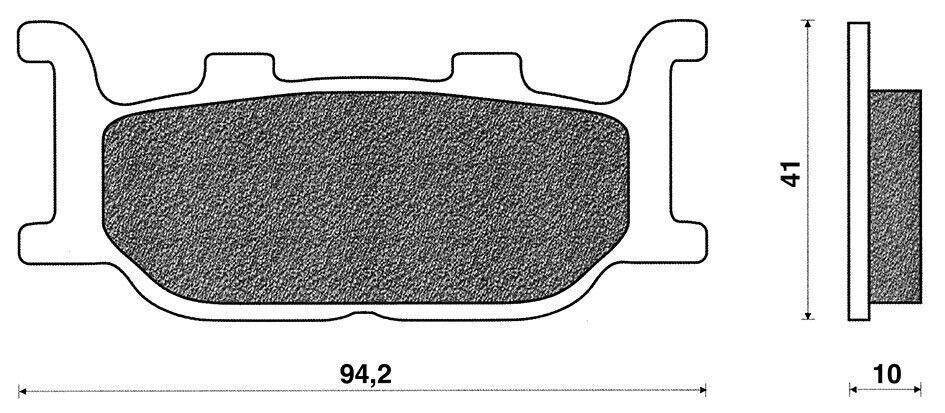 Coppia pastiglie freno Anteriori C4 per Yamaha Majesty 400 2005-2006