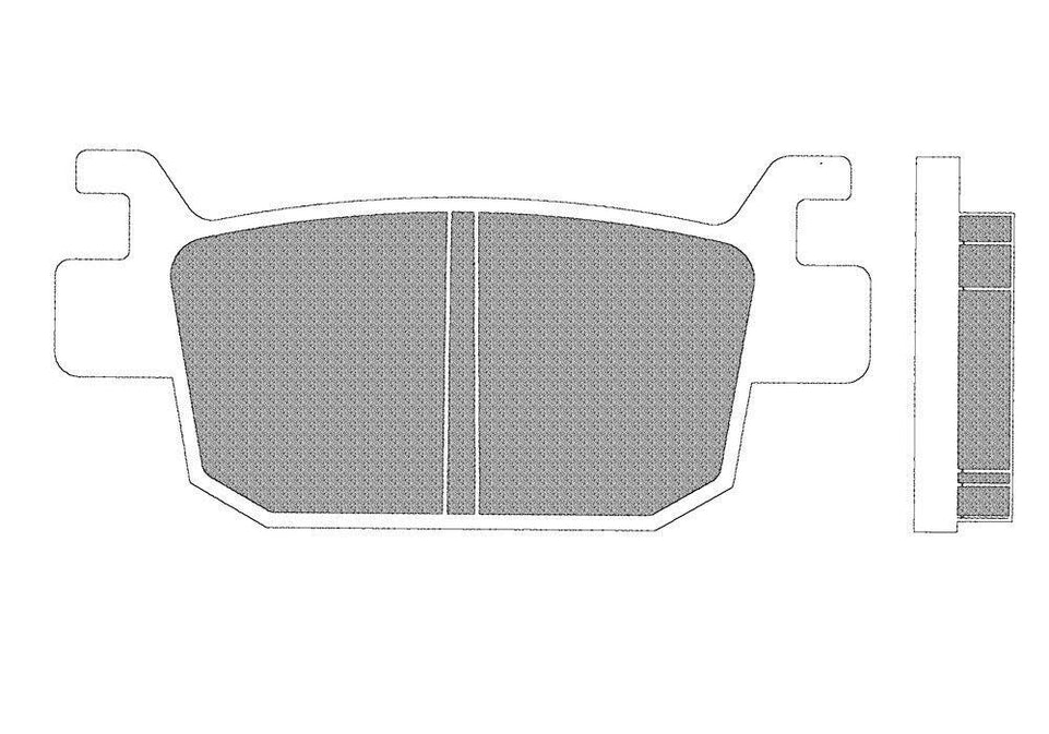 Coppia pastiglie freno Posteriori per Honda Forza NSS 125 IE E4 ABS 2017-2020