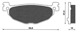 Coppia pastiglie freno Posteriori C4 per Yamaha Majesty 400 2005-2006
