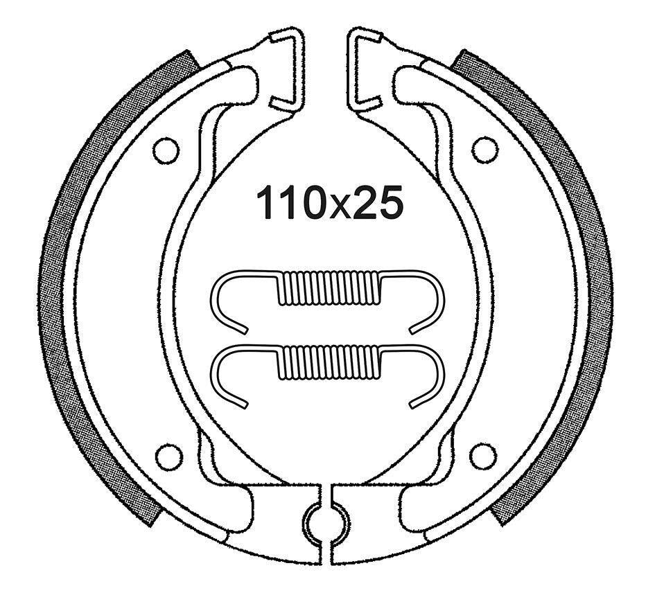 Ganasce freno posteriori C4 per MBK Booster Spirit 50 1999 - LGMoto SRL