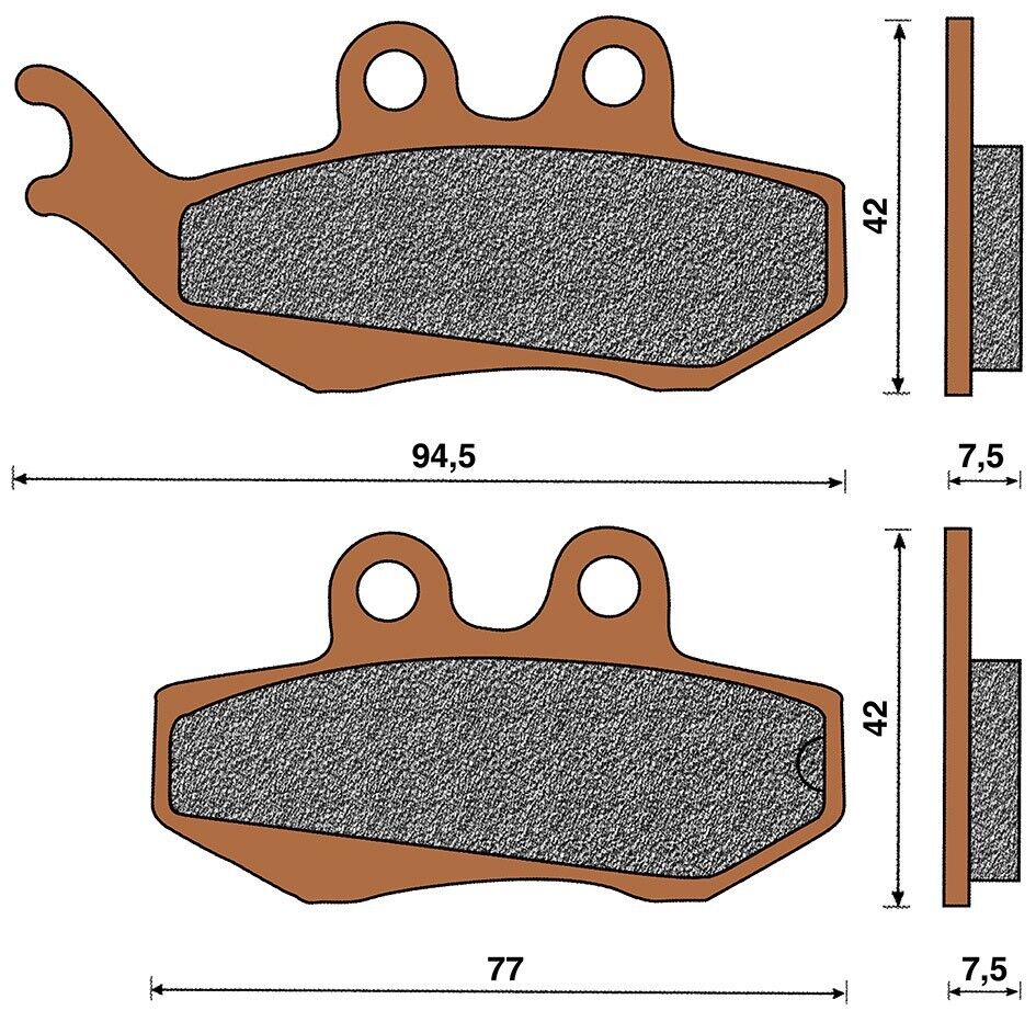 Top4 Pastiglie freno Sint Ant per Aprilia RS 50 Minarelli AM6 1999-2005