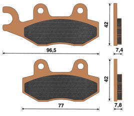 Top4 Pastiglie freno Sint Ant per Aprilia SX 50 Factory EU4 2018-2020