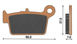 Top4 Pastiglie freno Sint Post per Beta RR Motard 125 4T LC EURO 5 2021-2022