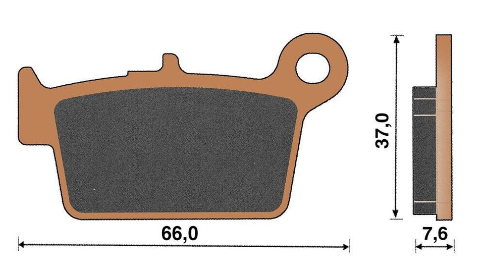 Top4 Pastiglie freno Sint Post per Beta RR Motard 125 4T LC EURO 5 2021-2022