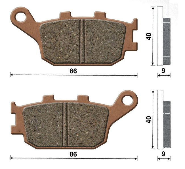 Top4 Pastiglie freno Sint Post per Suzuki SV S 1000 2003-2007