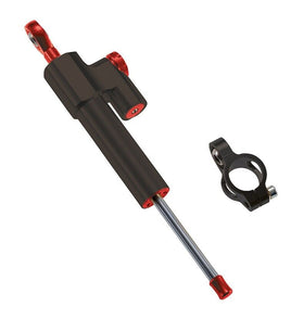 Top4 Kit Ammortizzatore di sterzo nero opaco Universale moto scooter