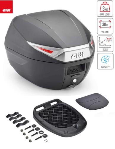 Givi Kit Bauletto C30NT 30LT+ Piastra universale PEUGEOT Rapido tutti