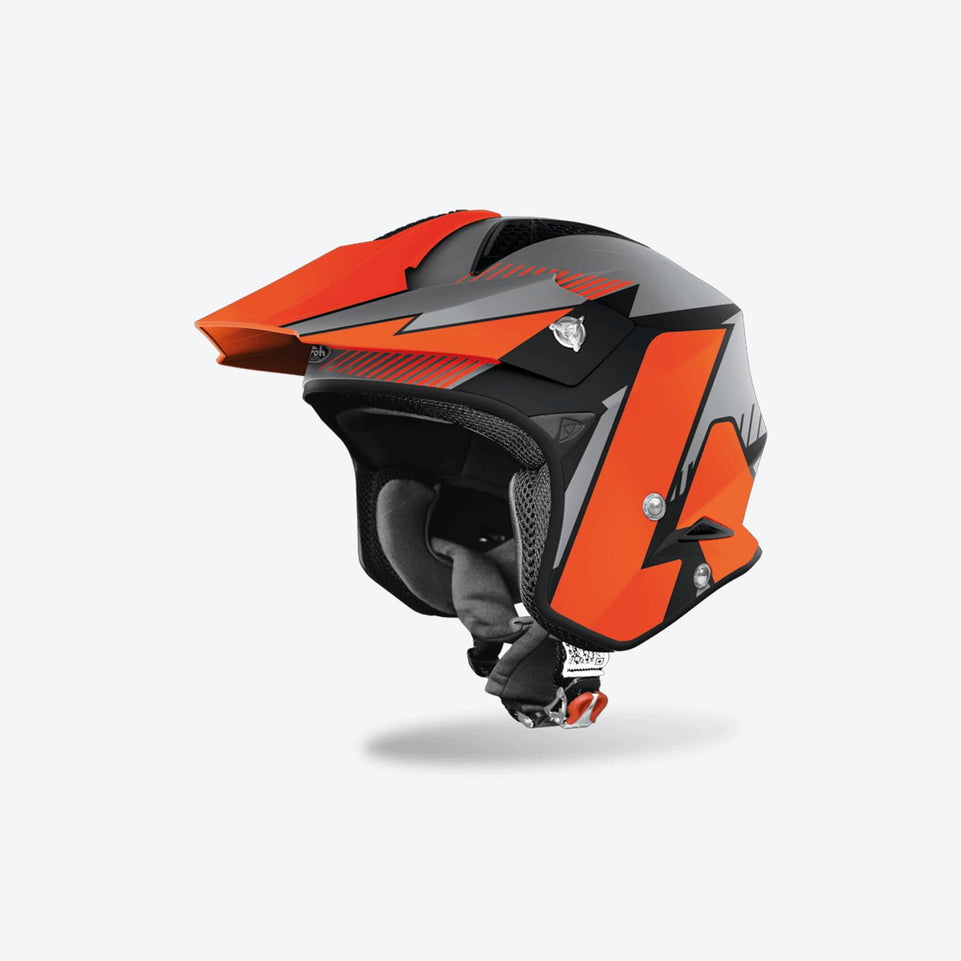 Airoh TRR S Casco On Off Road Trial Fibra HPC Ultraleggero Moto Scooter Omologat