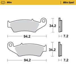 Pastiglie Moto Master per Beta RR 250 (05-09) anteriori nitro