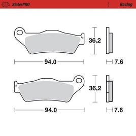 Pastiglie Moto Master per Husqvarna 250 WR (96-13) anteriori racing