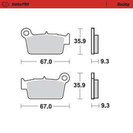 Pastiglie Moto Master per Fantic 250 XEF (21-23) posteriori racing